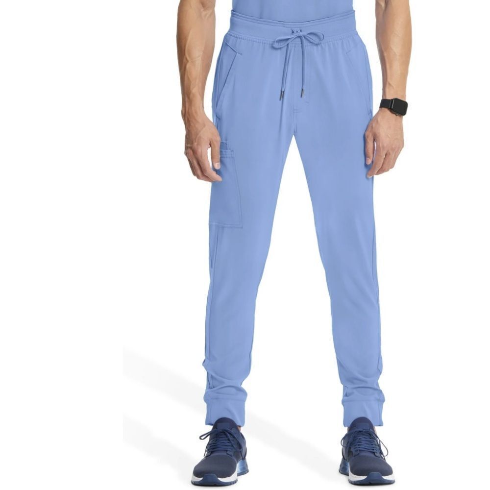 Infinity L Men’s Ceil Blue 5 Pocket Jogger Scrub Pants